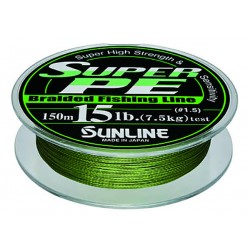 Шнур Sunline Super PE 150м (темно-зеленый) 0.128мм 6LB