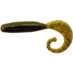 Силикон Reins Fat G-Tail Grub 3" 002 Green pumpkin